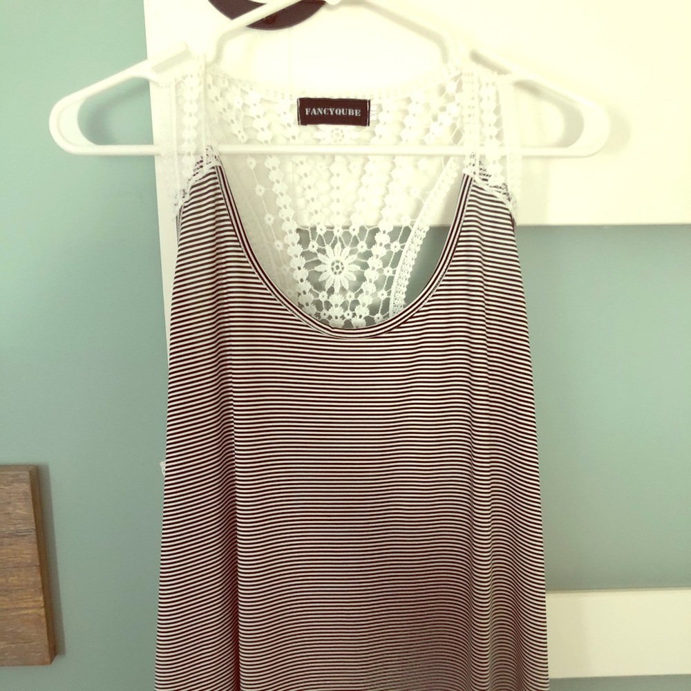 Tank Top (Lg) w/ lace backing